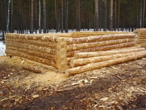 Сруб ель 4x4 (с выносами) 44 м2